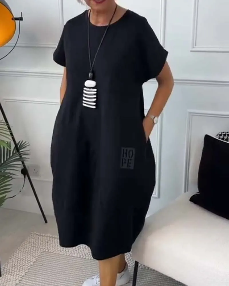 Iris™ - Chic Short Sleeve Dress
