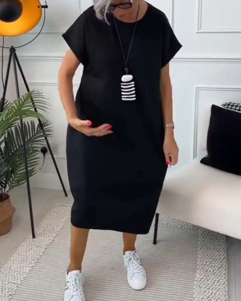 Iris™ - Chic Short Sleeve Dress