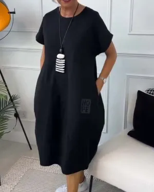 Iris™ - Chic Short Sleeve Dress
