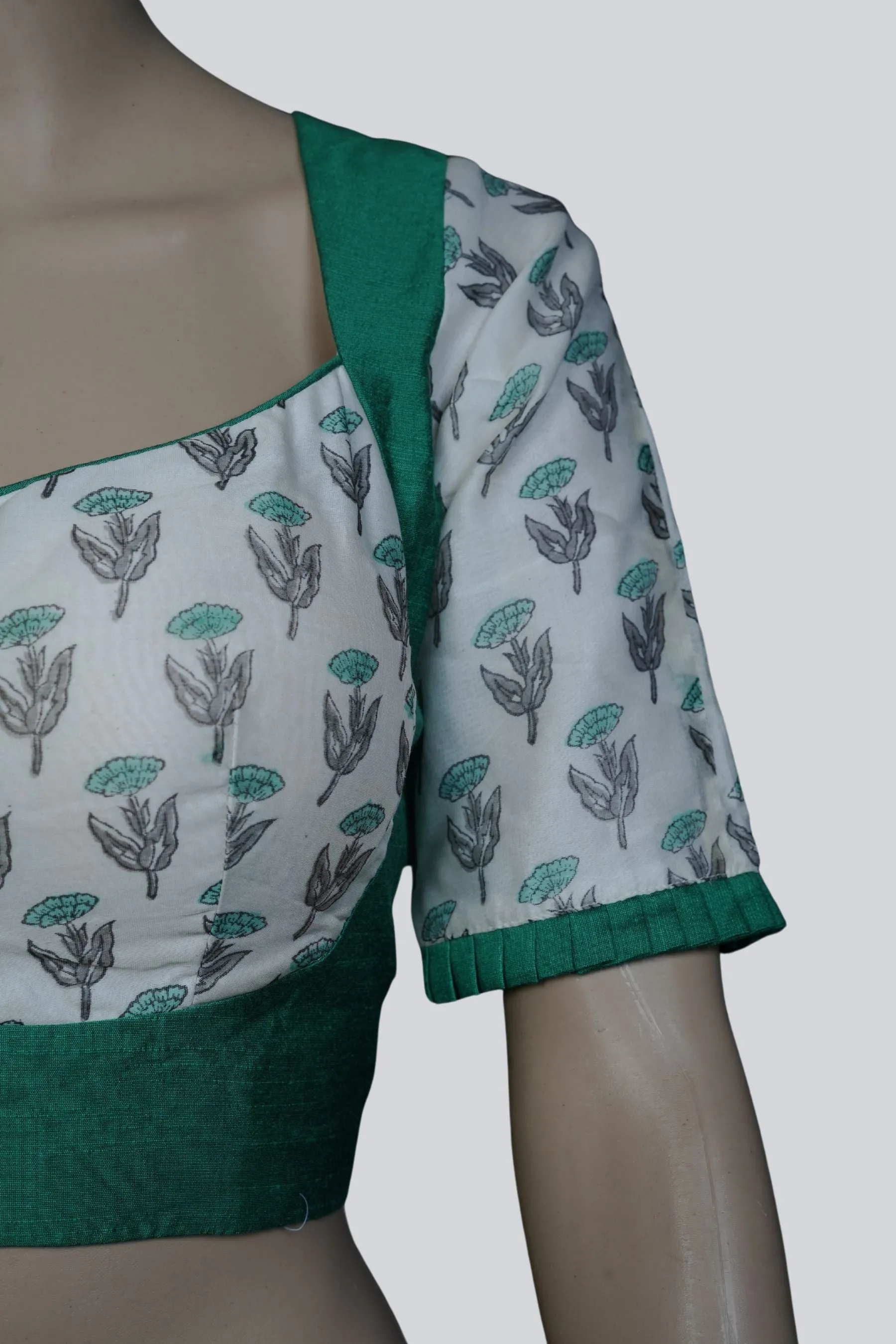 JCS Exclusive Cotton Designer Blouse with Pad, Back Open and Tassels