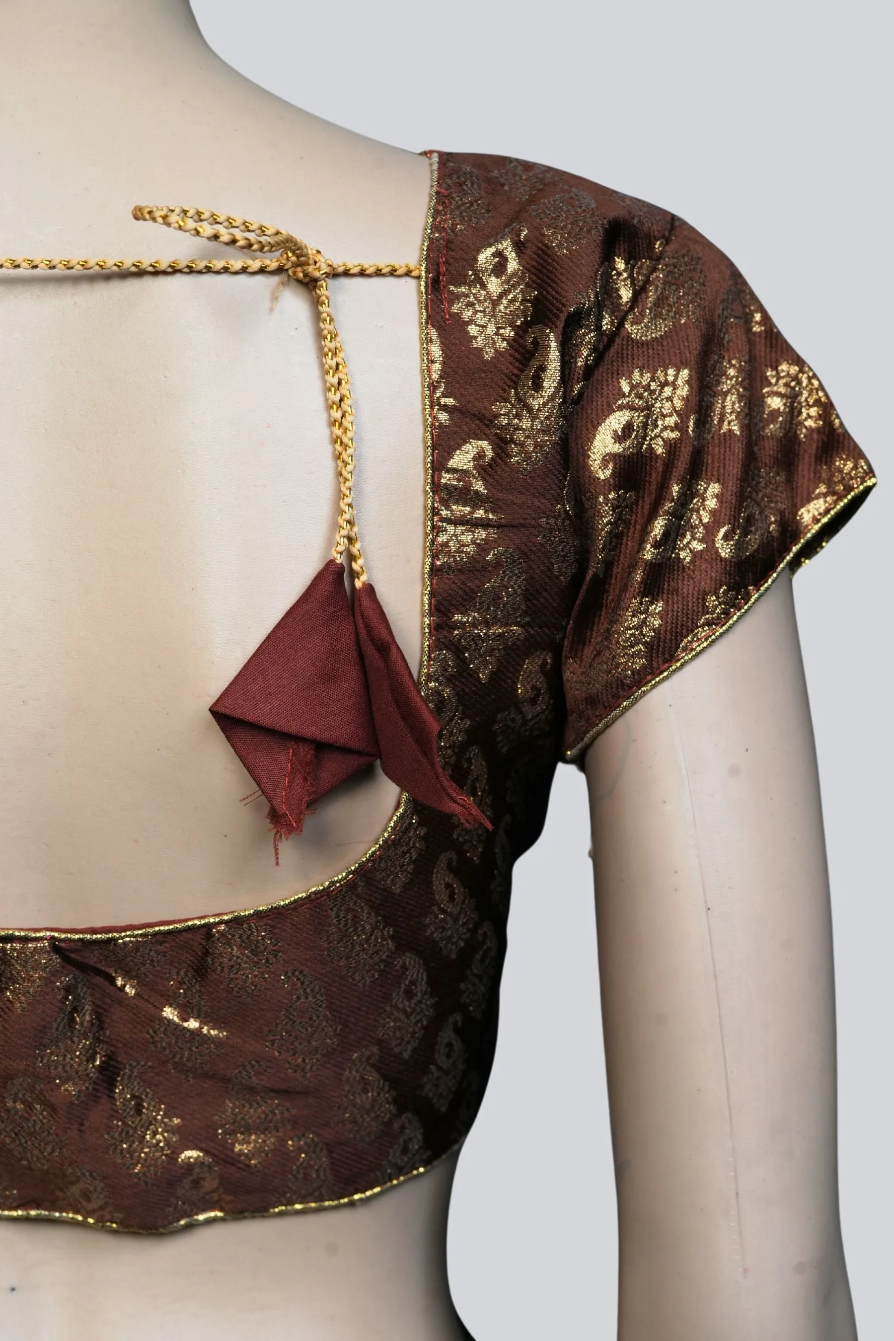 JCS Fashions Opulent Brocade Blouse - Timeless Elegance Meets Comfort