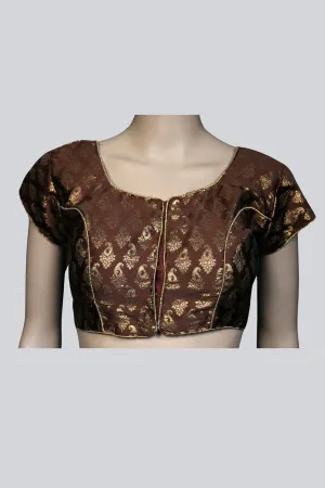 JCS Fashions Opulent Brocade Blouse - Timeless Elegance Meets Comfort