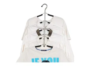 JERY Clothes Hangers Multi Layer Clothes Rack Closet Multifunctional Hanger Seamless Slip-Resistant Clothes Hanging Household Hangers (Black)