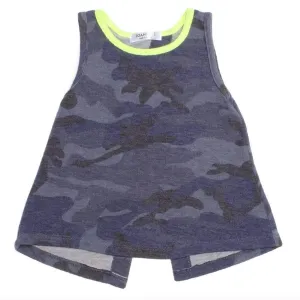 Joah Love Blue Camo Girls Tank Top