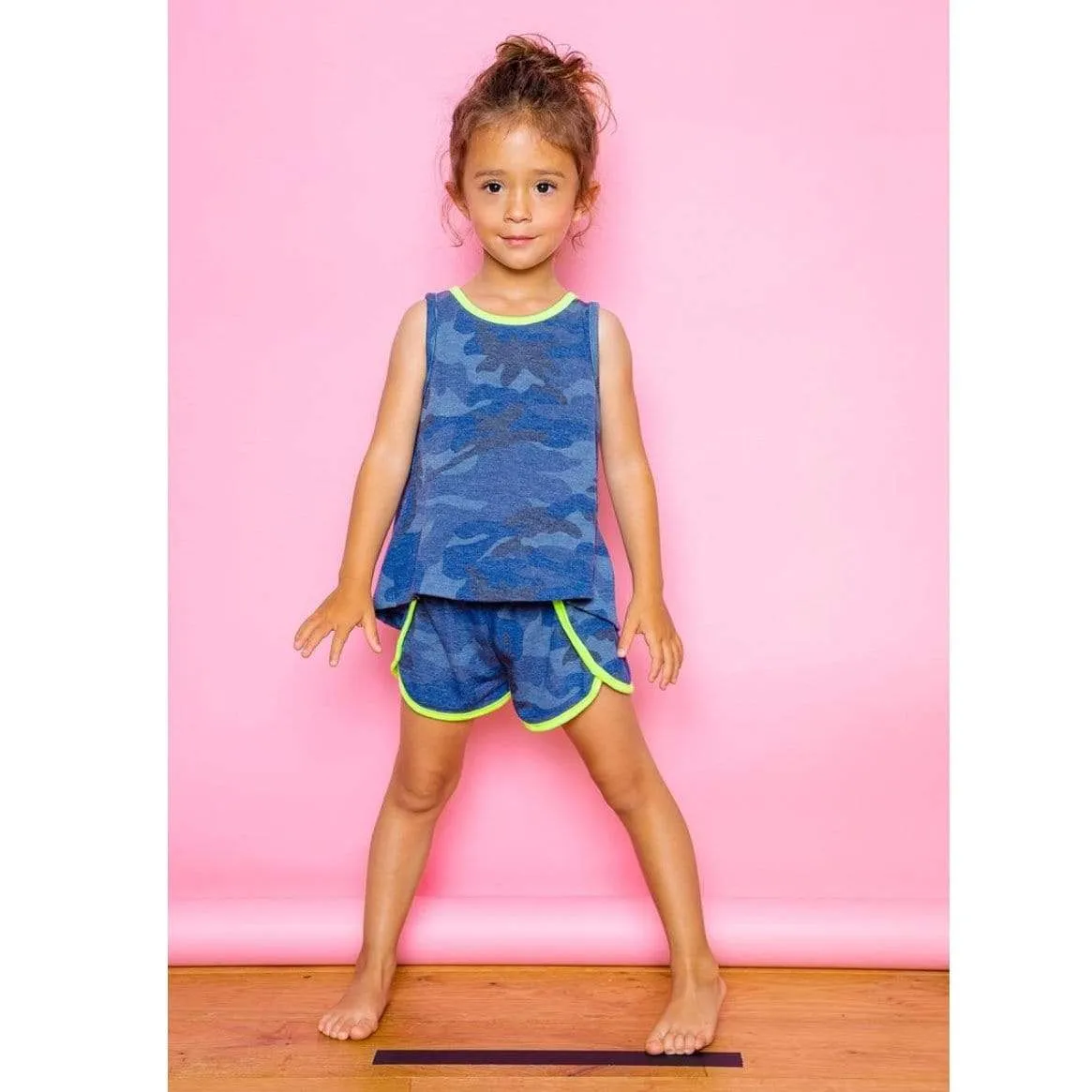 Joah Love Blue Camo Girls Tank Top