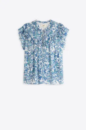 Lassie Short Sleeve Printed Blouse