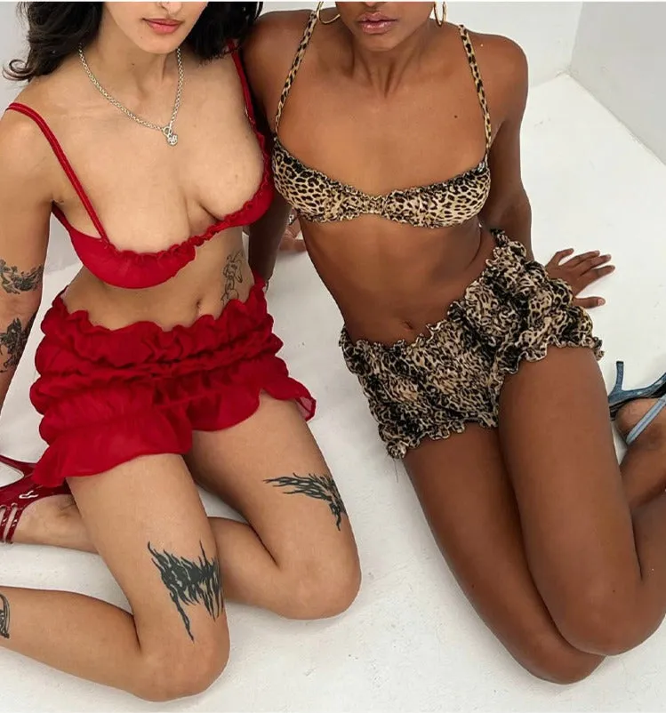 Laycee Leopard Shorts Set