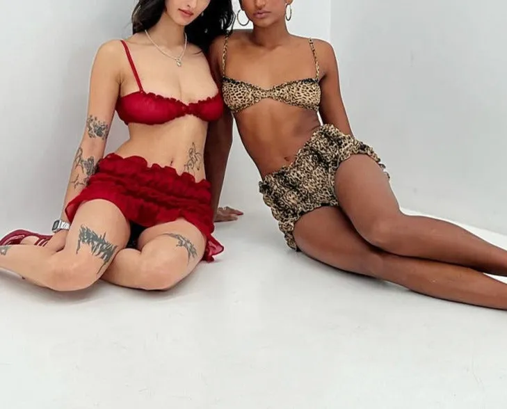 Laycee Leopard Shorts Set