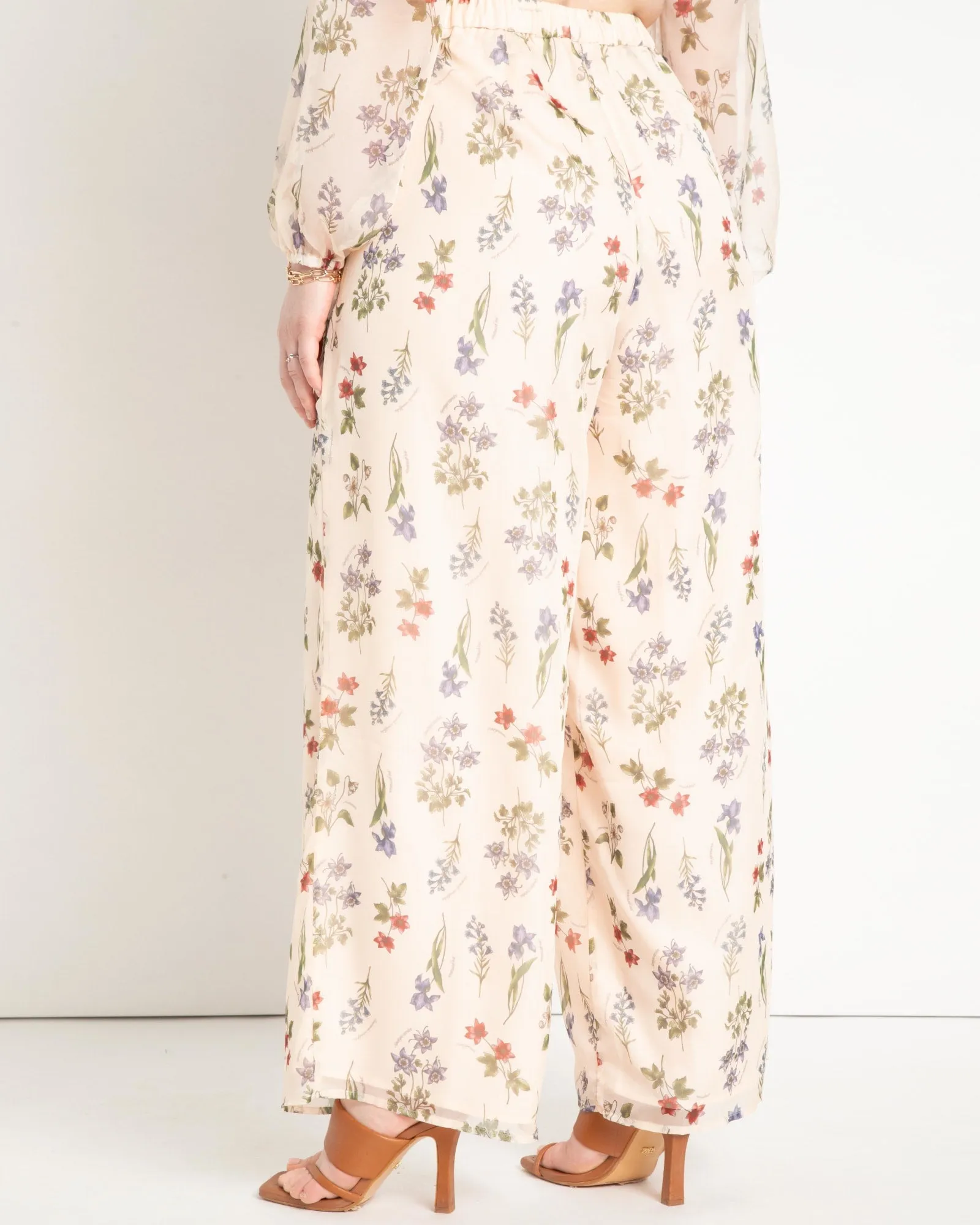 Leslie Printed Chiffon Pant | Stem Search