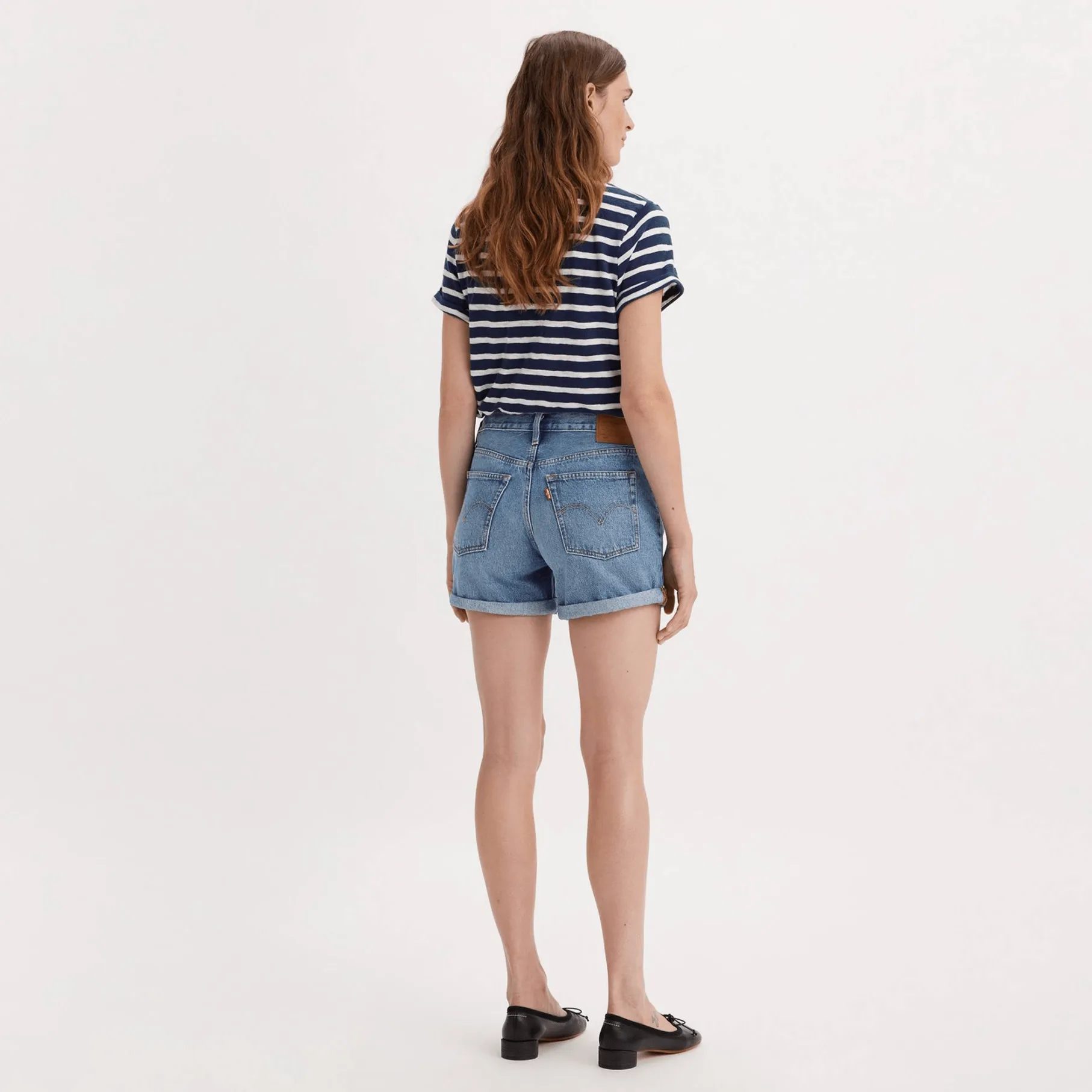 Levi's 501 Rolled Short In Blue