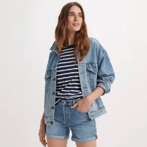 Levi's 501 Rolled Short In Blue