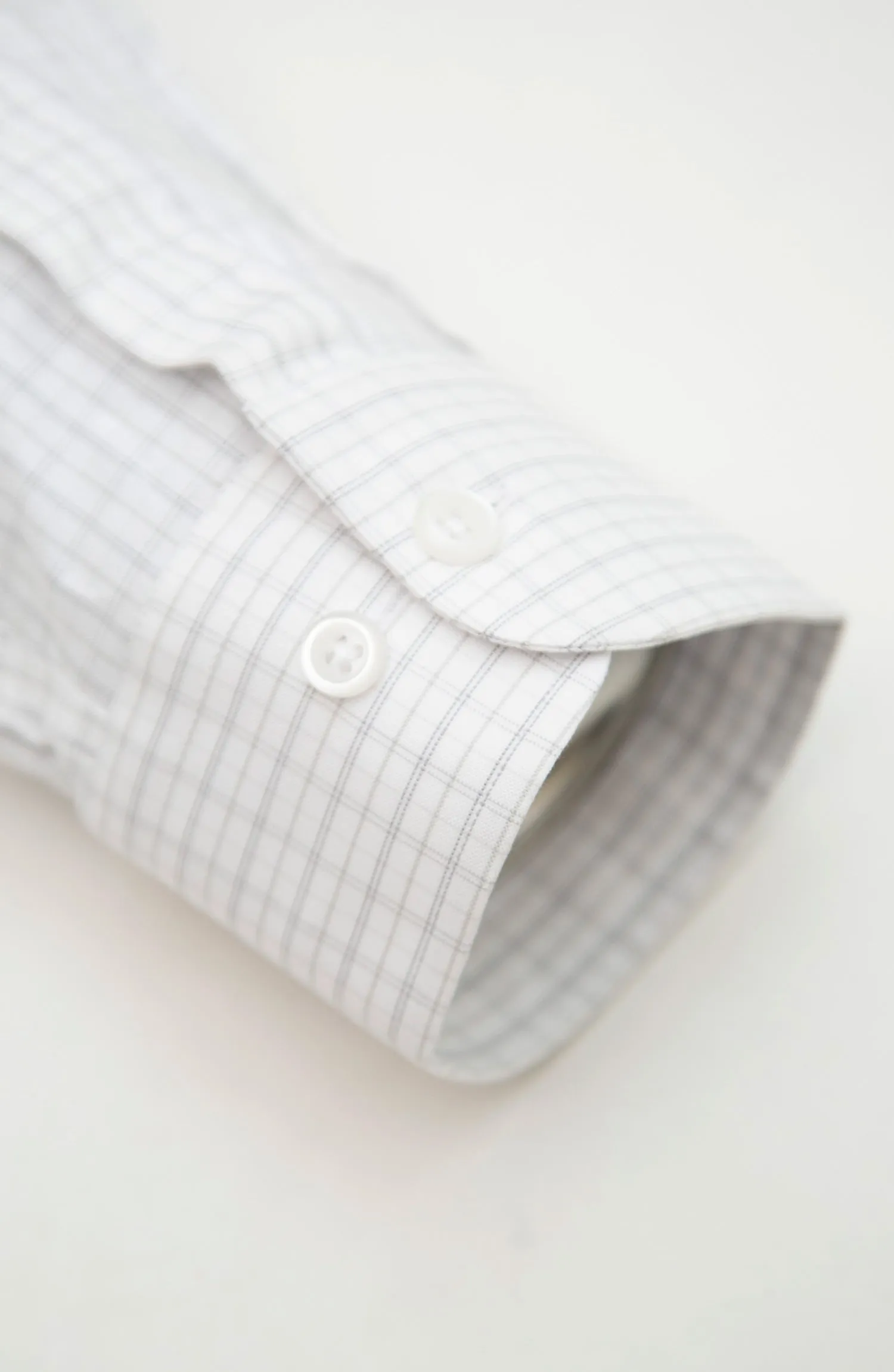 L.Grey/White Cotton Shirt