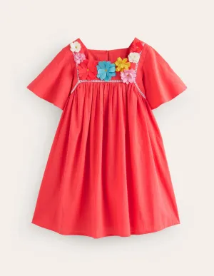 Lightweight Holiday Dress-Jam Red