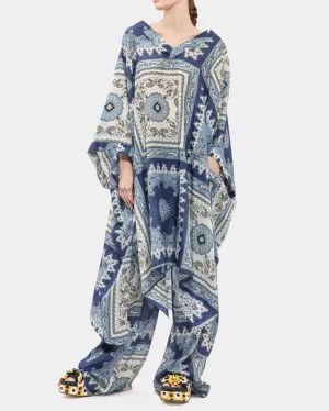 Lightweight Silk Print Tunic Dress