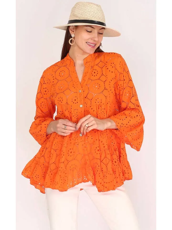 Loowie English Embroidered Blouse