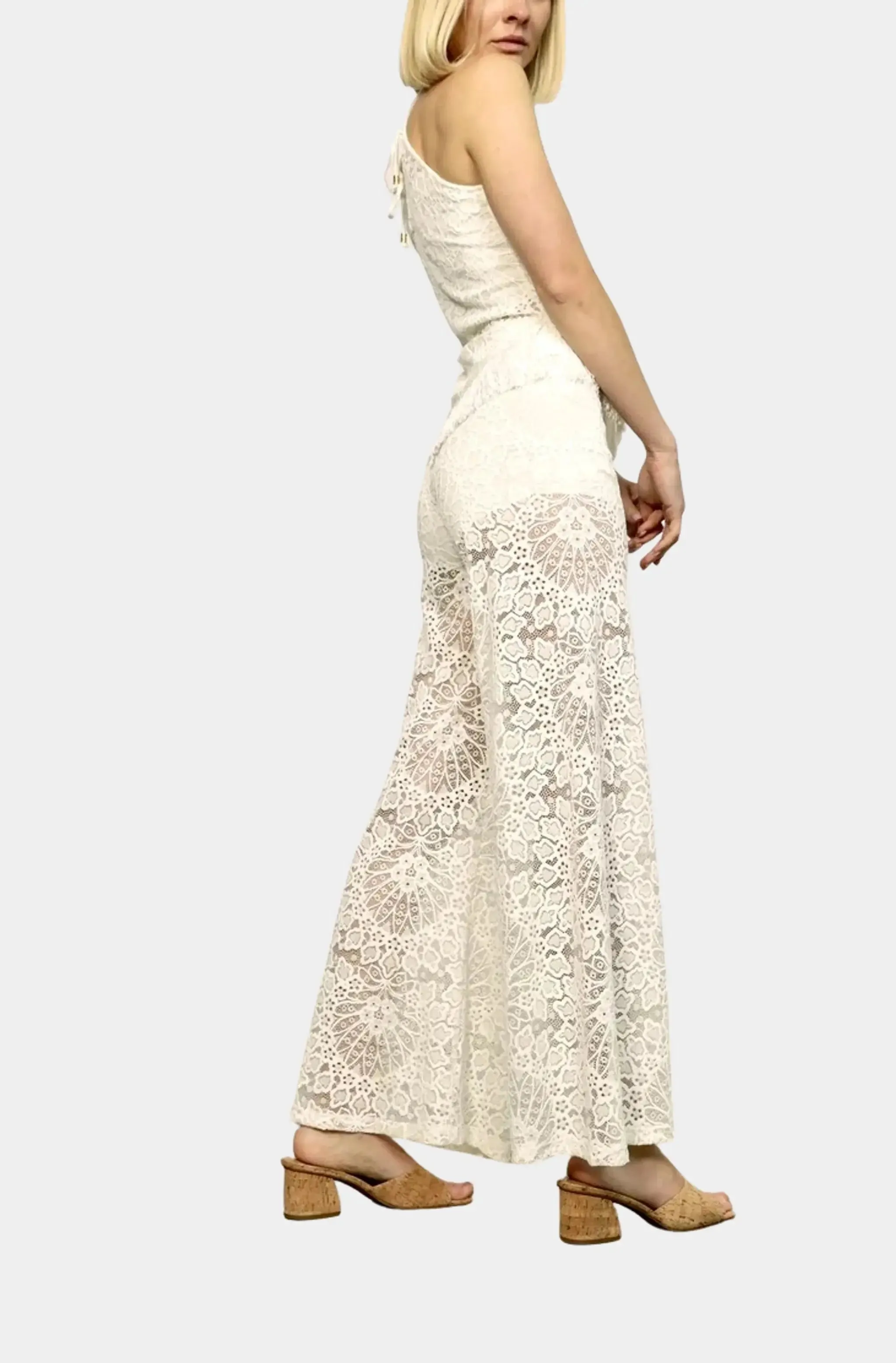 Lotus Lace Palazzo Pant