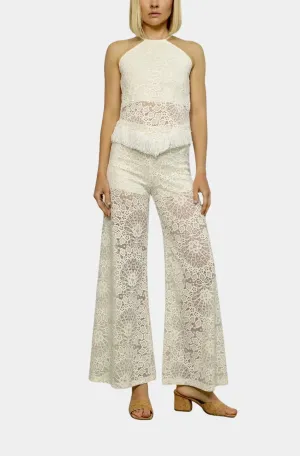 Lotus Lace Palazzo Pant