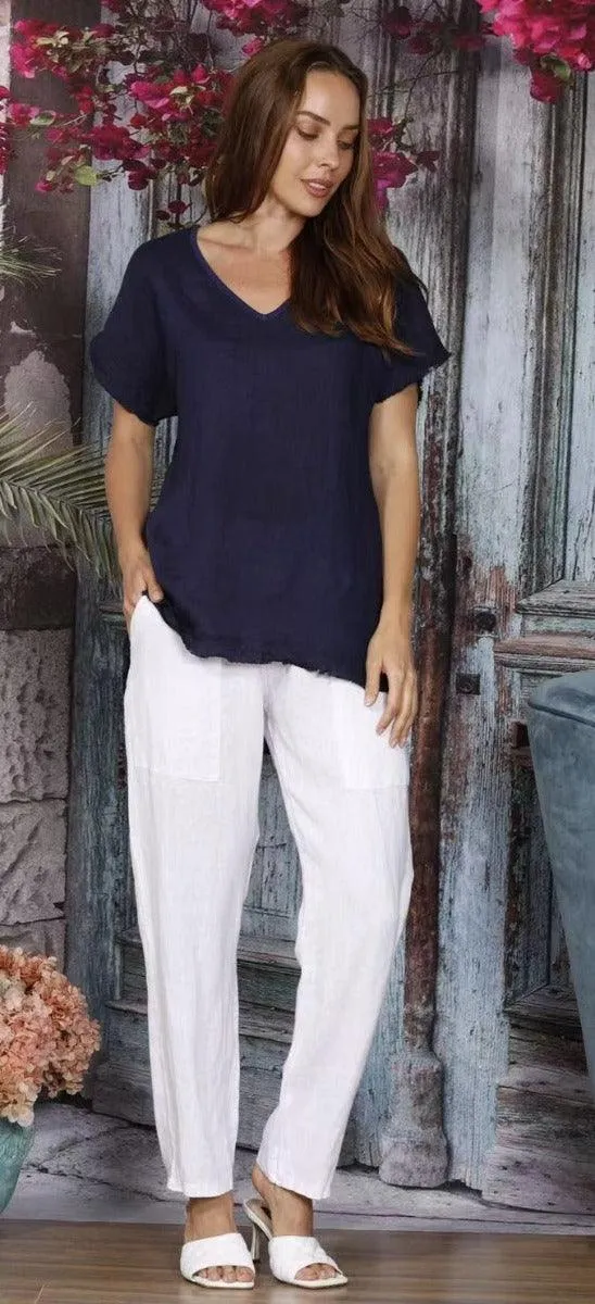 LSP21-891 La Strada Italian Linen Pants