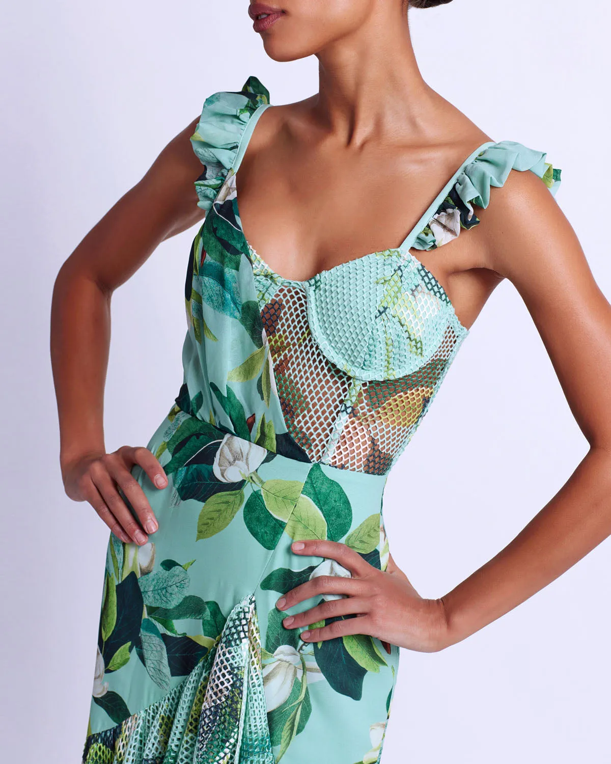 Magnolia Bustier Maxi Dress