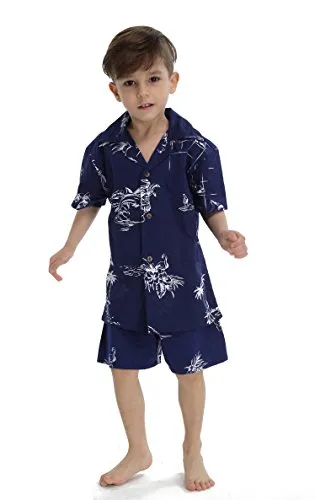 Matching Mother Son Hawaiian Luau Outfit