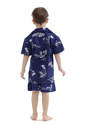 Matching Mother Son Hawaiian Luau Outfit