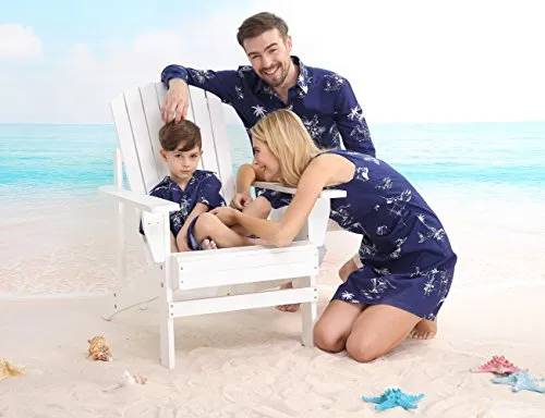Matching Mother Son Hawaiian Luau Outfit