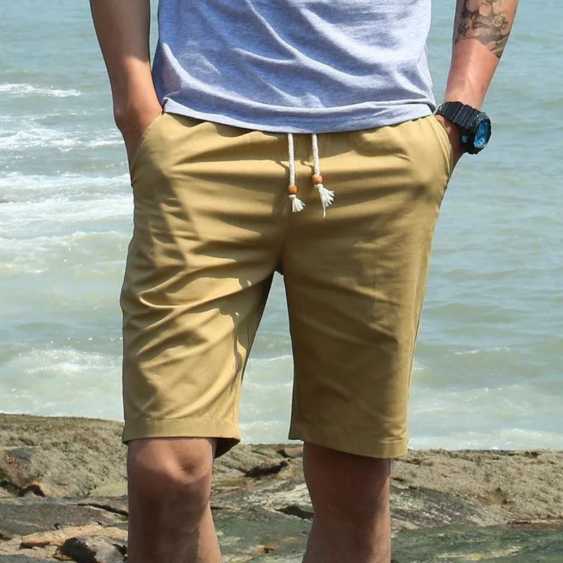 Men Casual Shorts Summer Loose Pants Korean Trendy knee length Thin Jodhpurs Shorts
