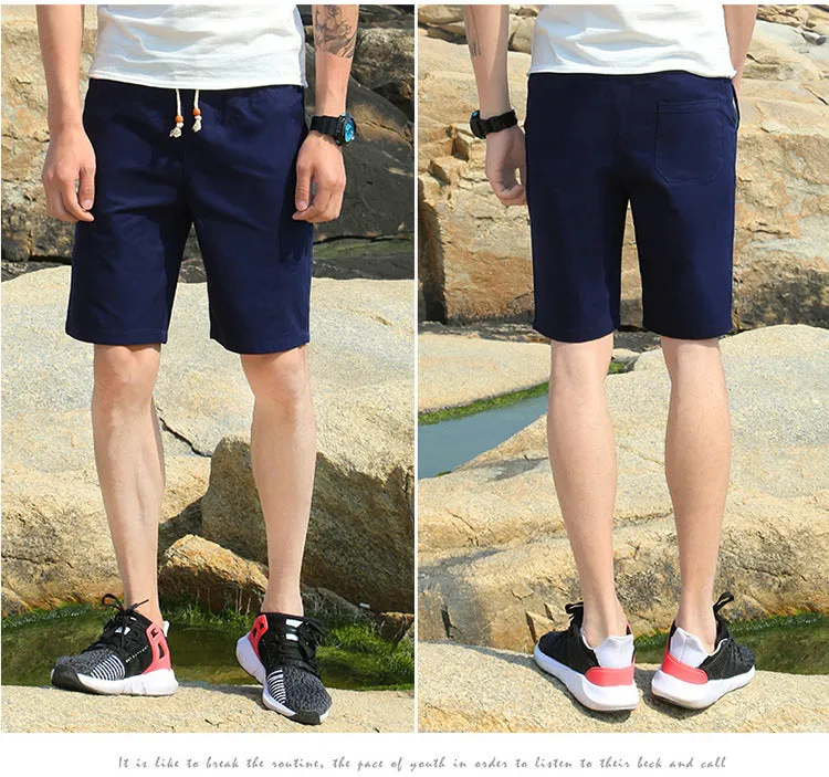 Men Casual Shorts Summer Loose Pants Korean Trendy knee length Thin Jodhpurs Shorts