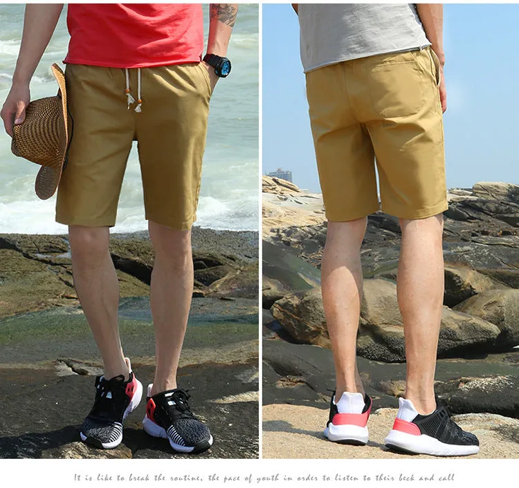 Men Casual Shorts Summer Loose Pants Korean Trendy knee length Thin Jodhpurs Shorts