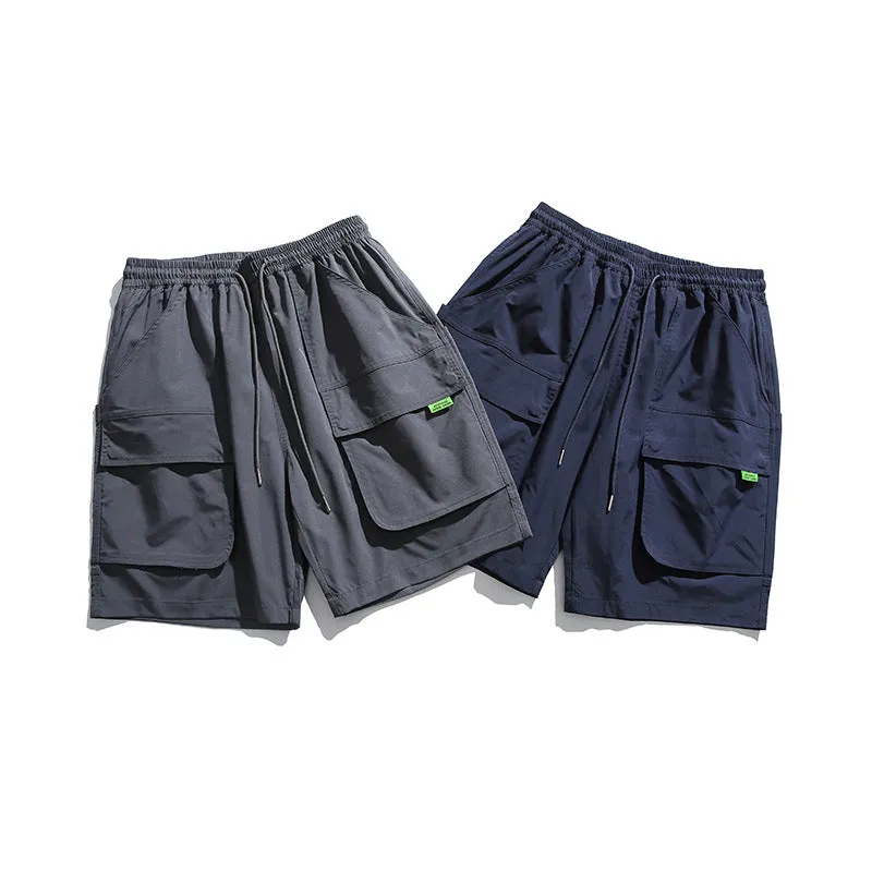 Men Shorts Summer Shorts Trendy Straight-Leg Pants