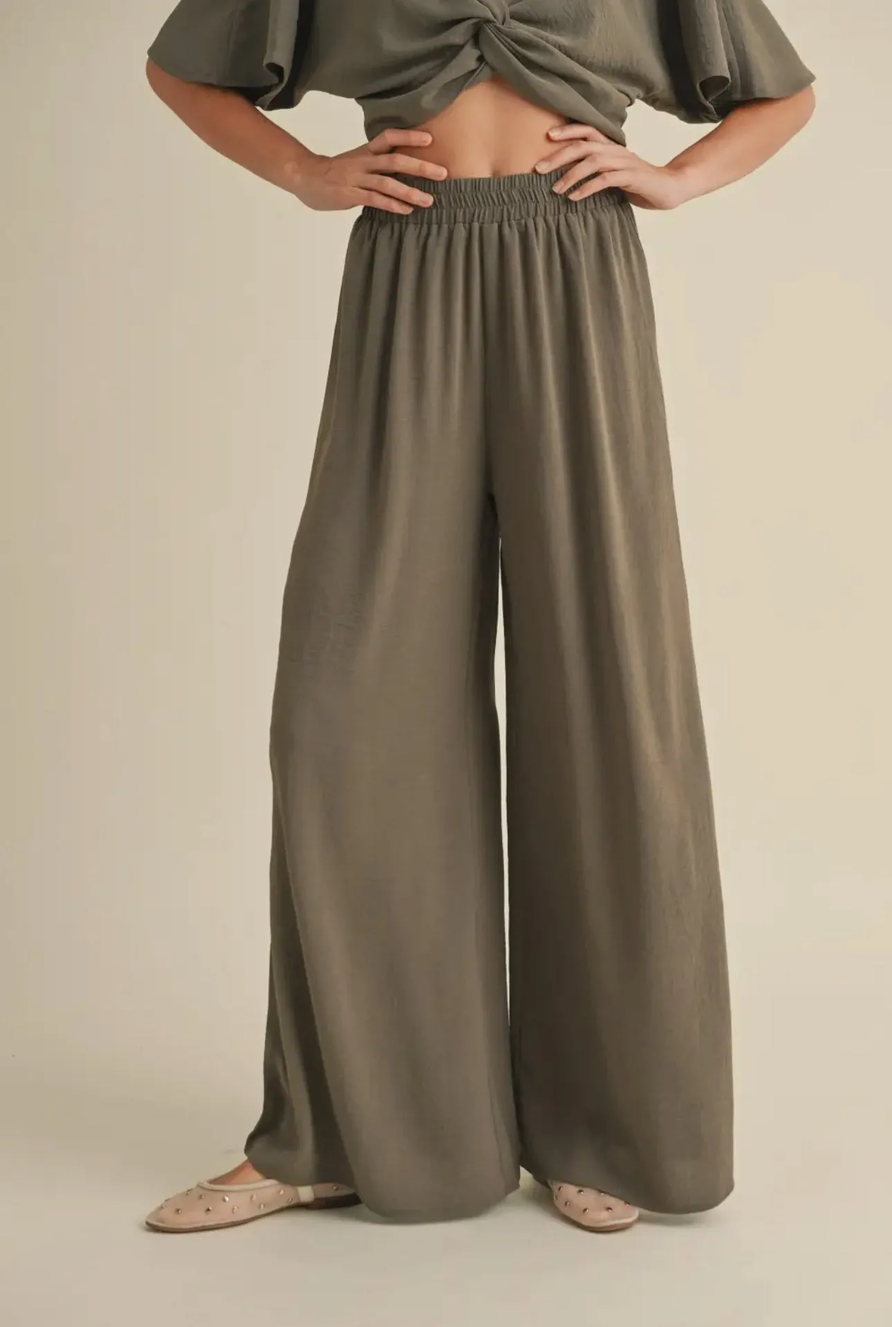 Miou Muse Elastic Waist Band Pant