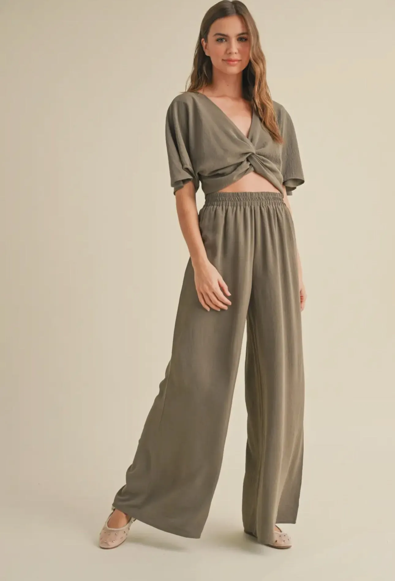 Miou Muse Elastic Waist Band Pant