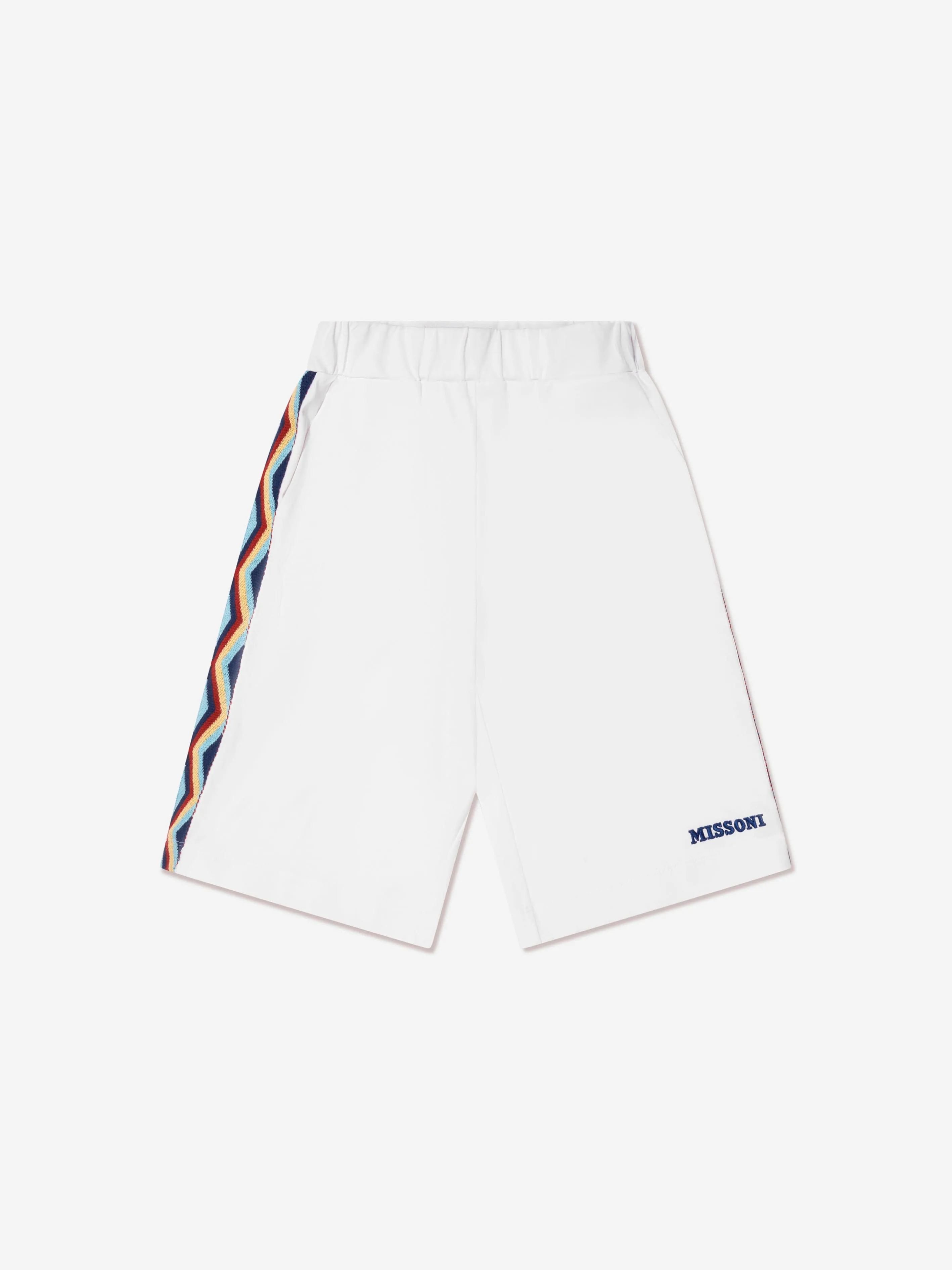 Missoni Boys Logo Jersey Shorts in White