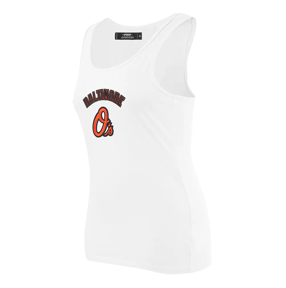 MLB BALTIMORE ORIOLES CLASSIC WOMEN'S RACERBACK (WHITE)