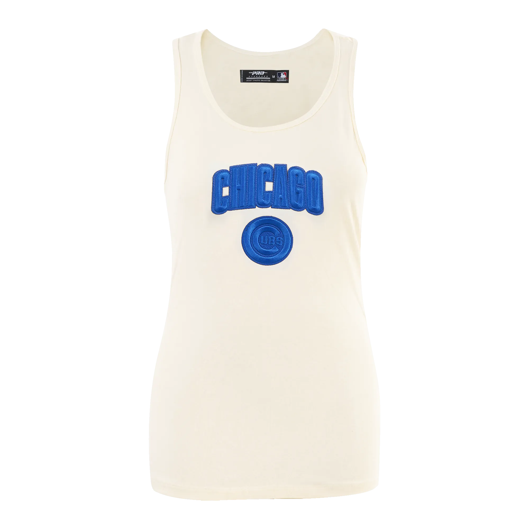 MLB CHICAGO CUBS TRIPLE TONAL RELAXED FIT WOMEN'S RACERBACK (EGGSHELL)