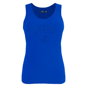 MLB CHICAGO CUBS TRIPLE TONAL RELAXED FIT WOMEN'S RACERBACK (ROYAL BLUE)