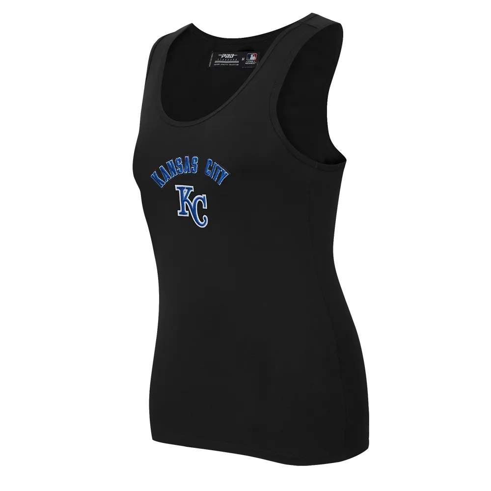 MLB KANSAS CITY ROYALS CLASSIC WOMEN'S RELAXED FIR RACERBACK (BLACK)