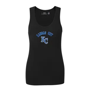 MLB KANSAS CITY ROYALS CLASSIC WOMEN'S RELAXED FIR RACERBACK (BLACK)