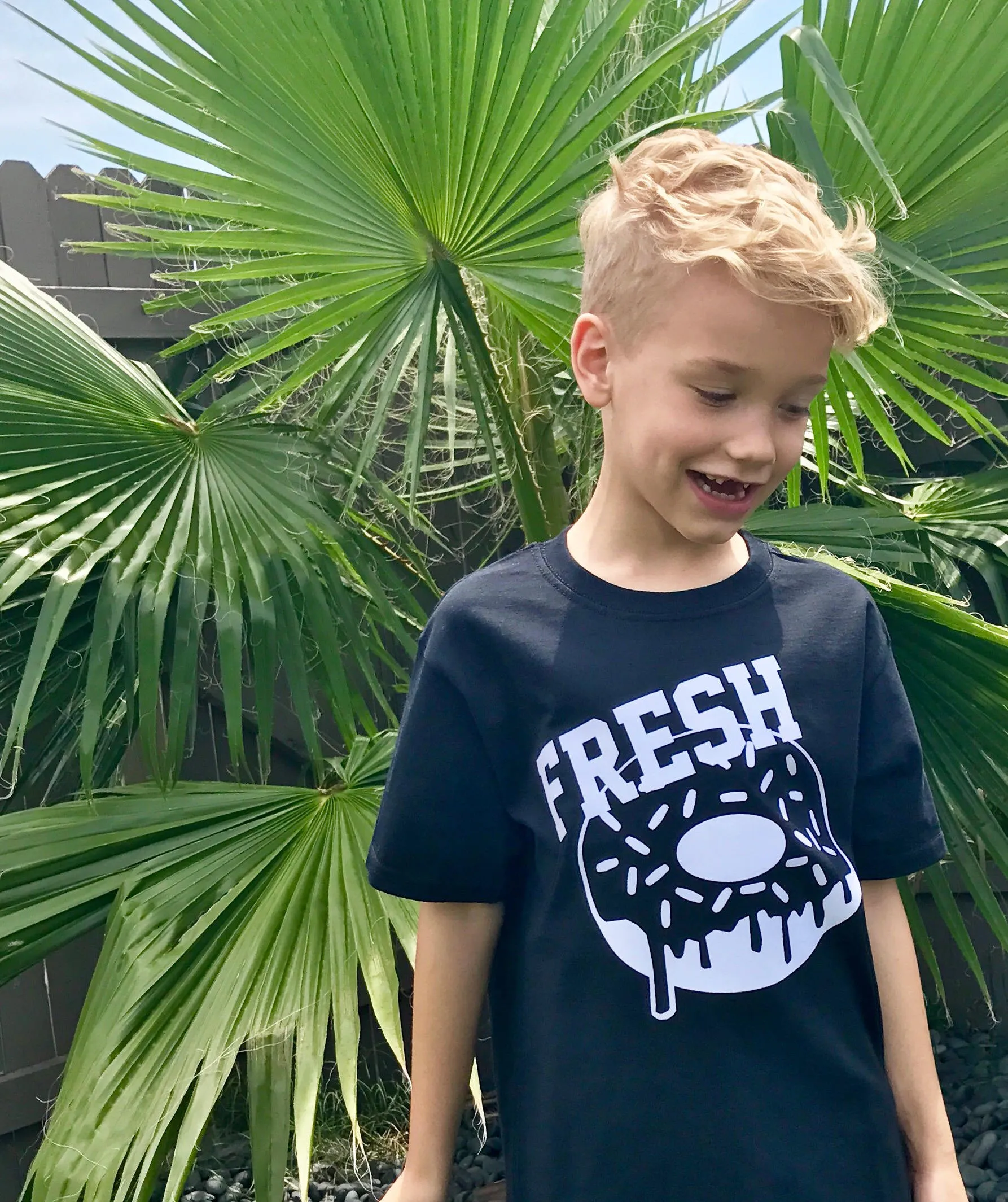 Monochrome Fresh Donuts Tee