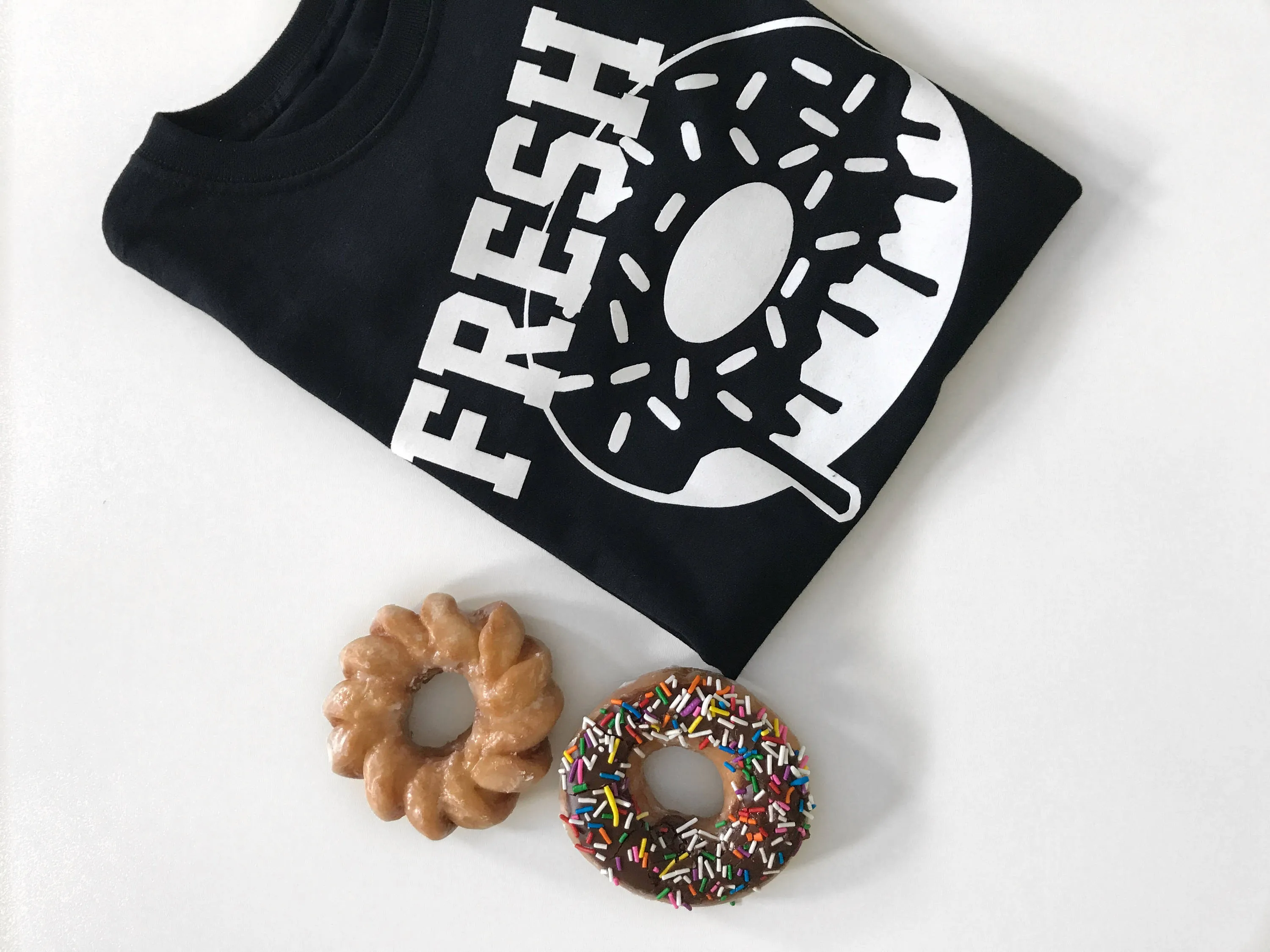 Monochrome Fresh Donuts Tee