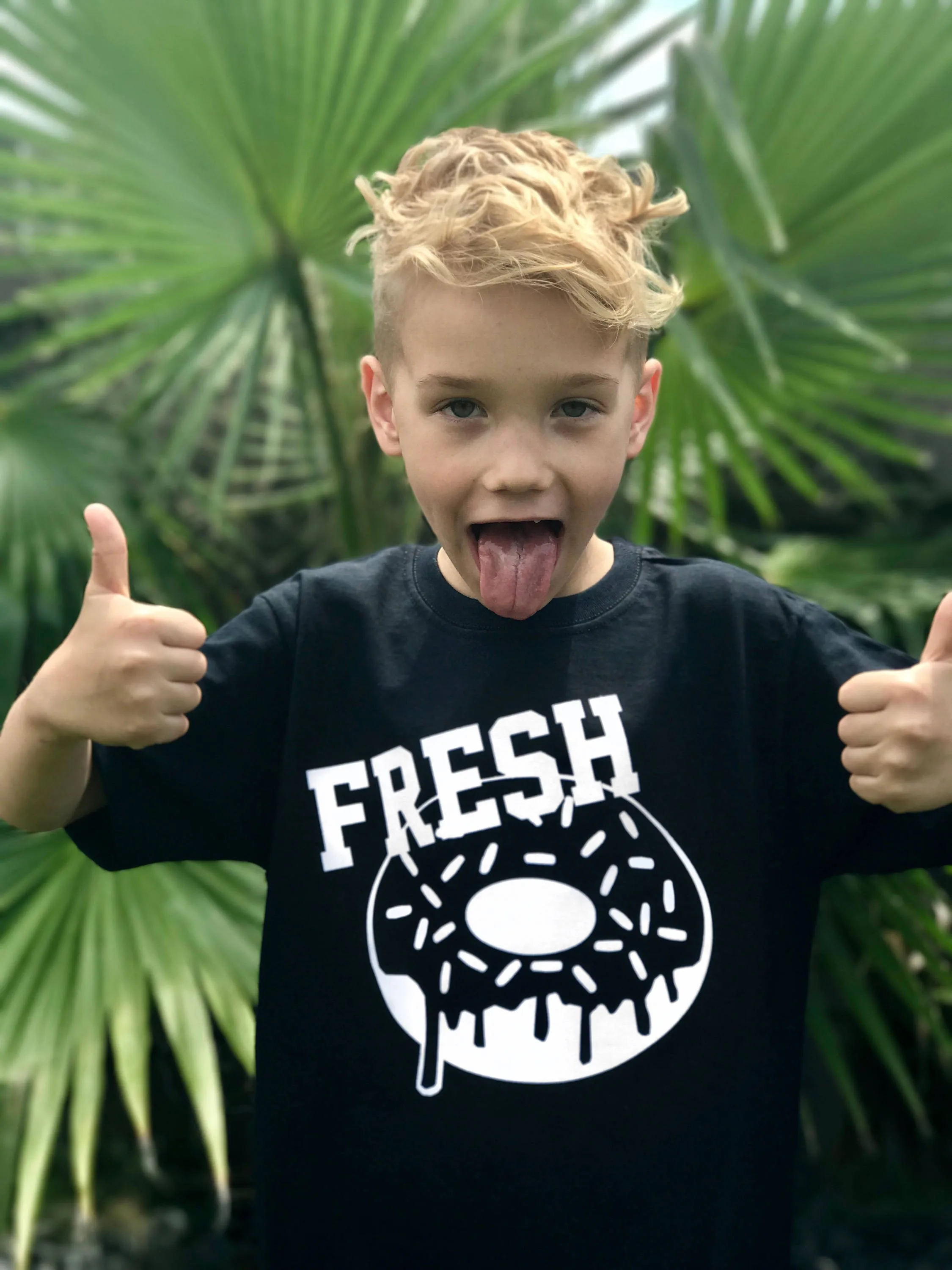 Monochrome Fresh Donuts Tee