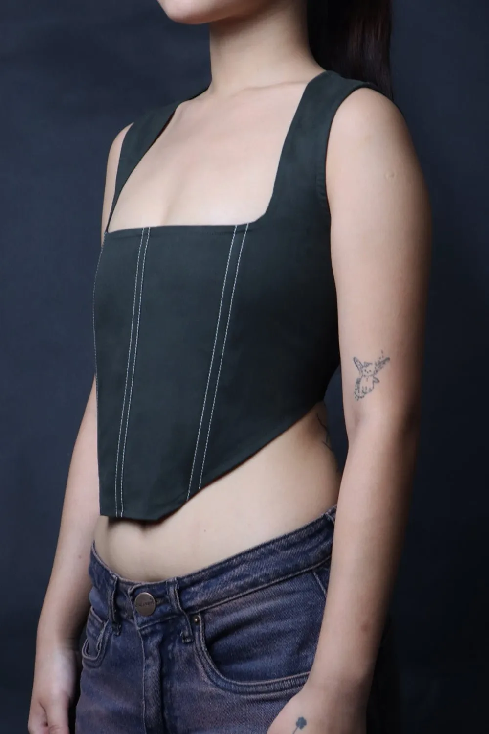Olive Overtime Backless Corset