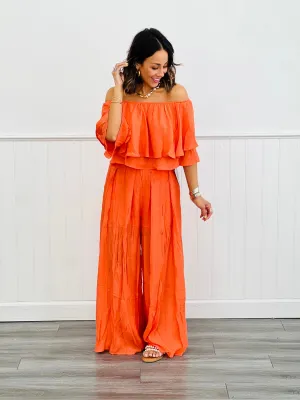 Orange Go With The Flow Pants Set (Reg.)
