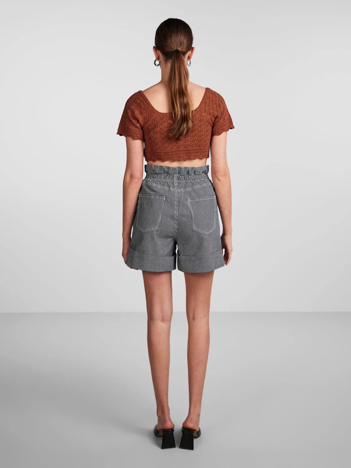 PCBILLO Shorts - Medium Blue Denim