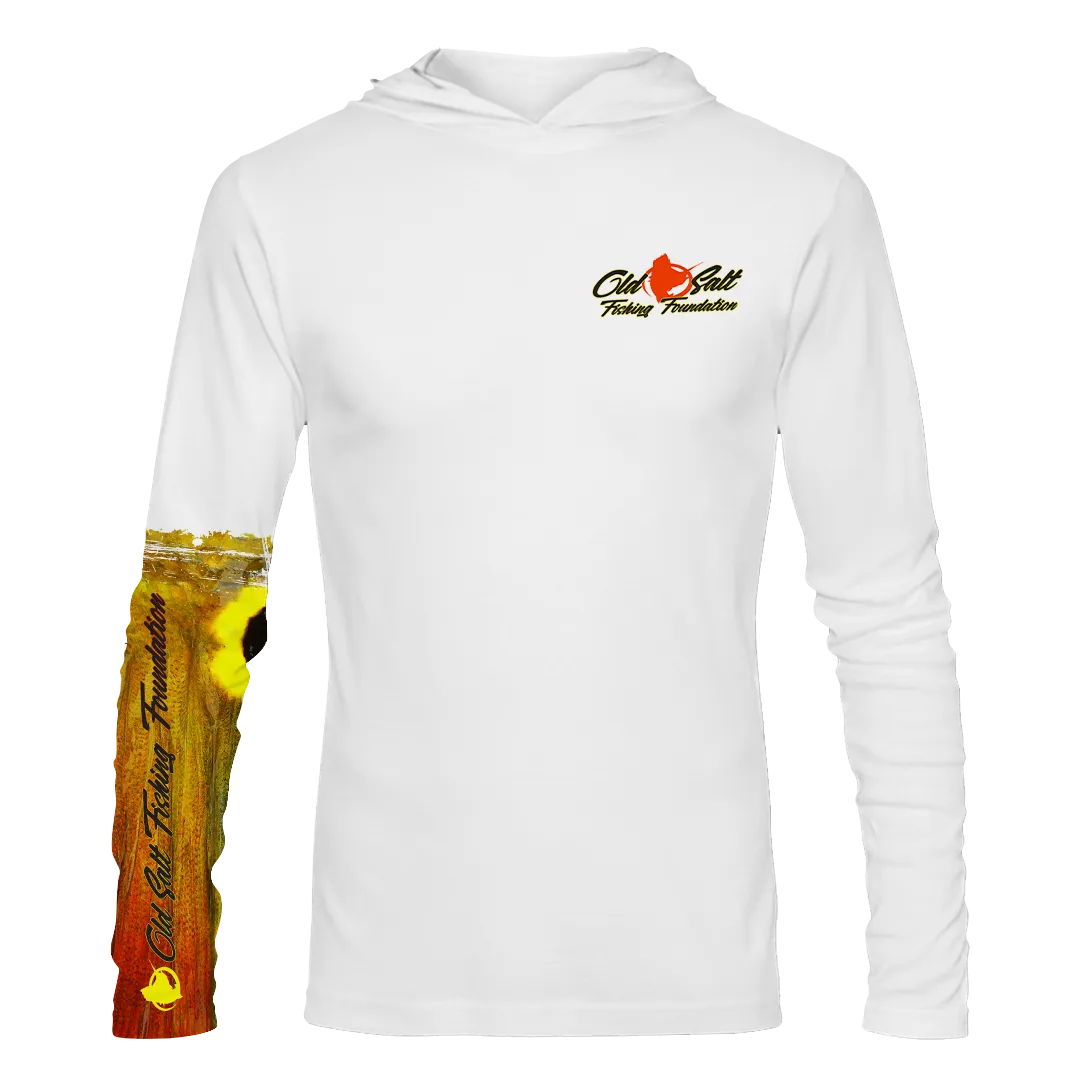 Peacock Bass Long Sleeve Hooded Performance Shirt