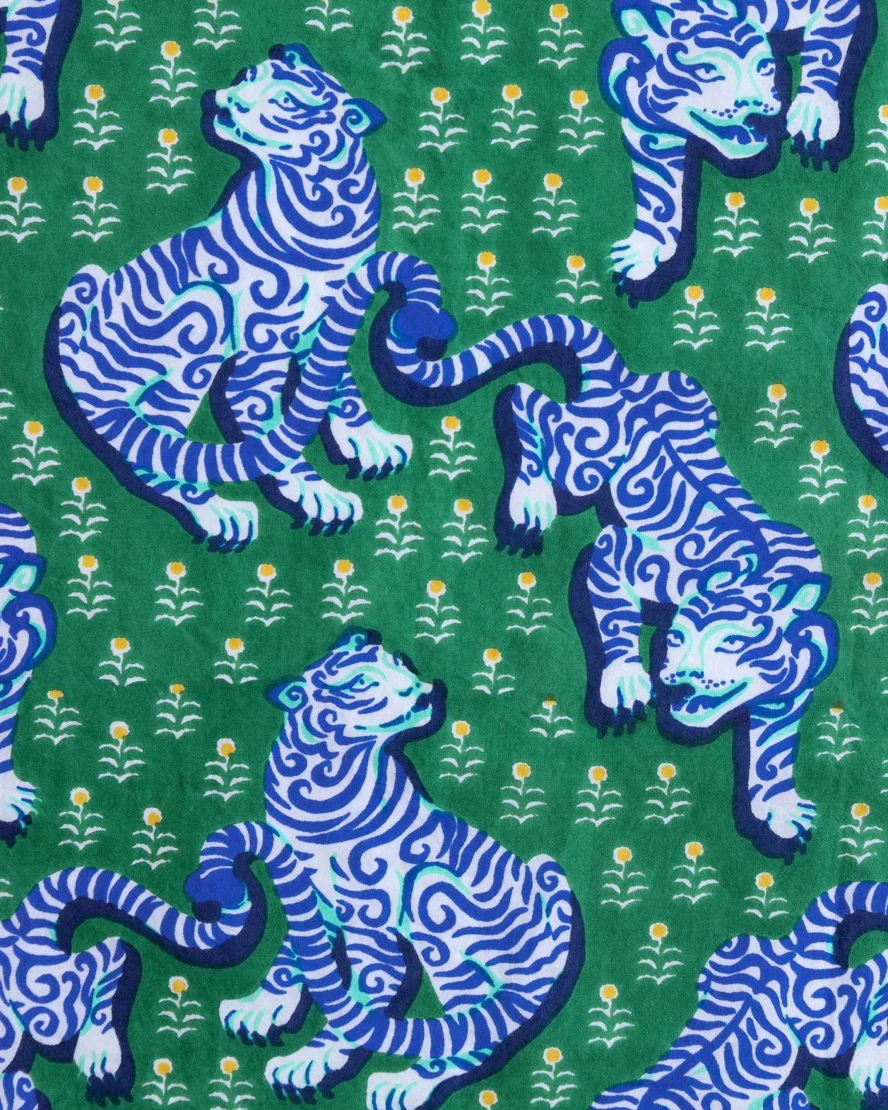 Print Fresh Tiger Queen Jade Sleep Shirt