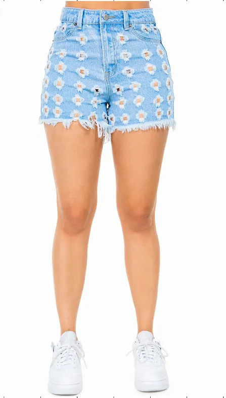 "Dime A Dozen" Denim Shorts