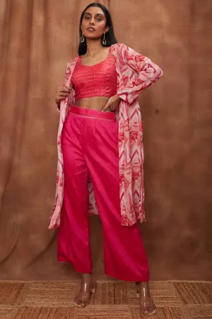 Rani Pink Jacket & Bootcut Pant Set