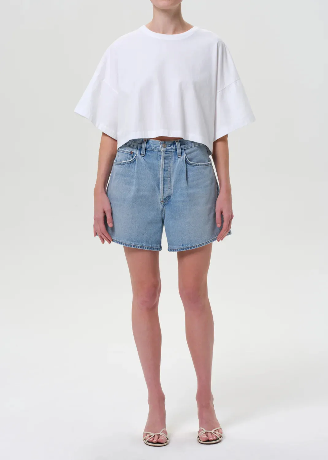 Rhoda Pleated A-line Short in Raft
