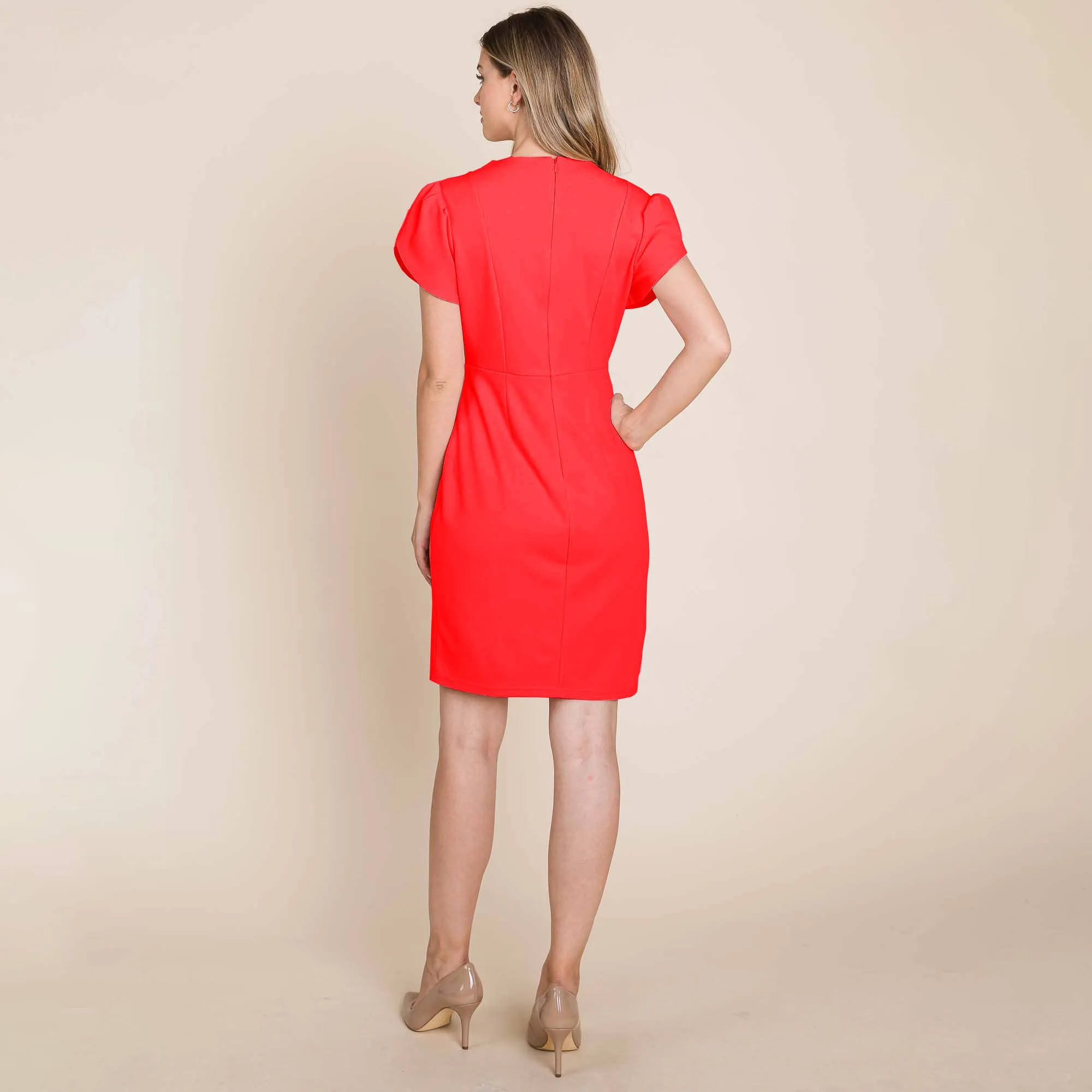 ROLYPOLY - Puff Short Sleeve Bodycon Dress